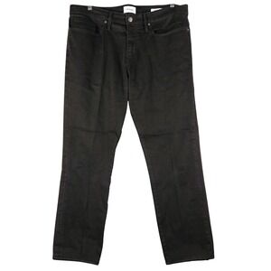 FRAME L'Homme Skinny Jeans Black Denim Modern Slim Fit Mens Size 38